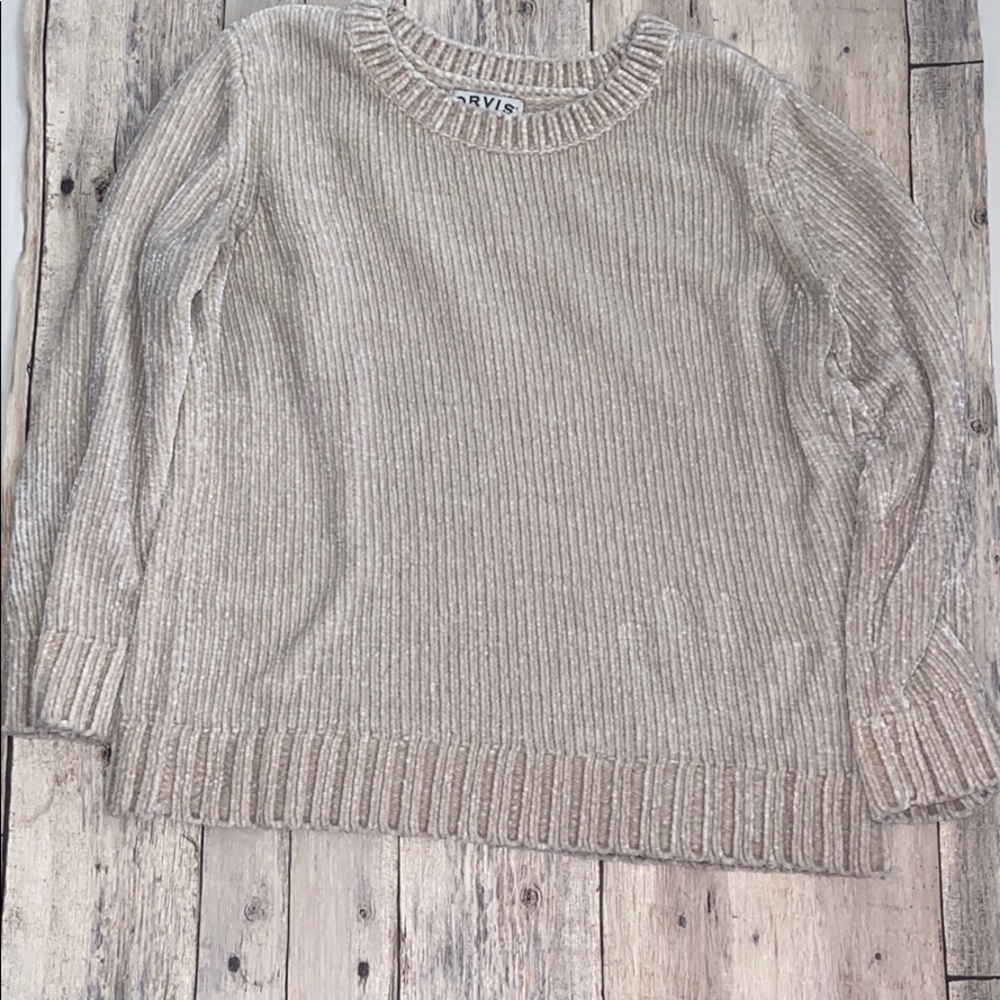 Orvis soft cream sweater. Size S